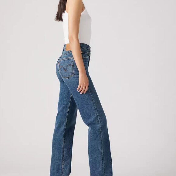 Levi's Ribcage Straight Jeans, Full Length, Size 28 - Picture 6 of 13